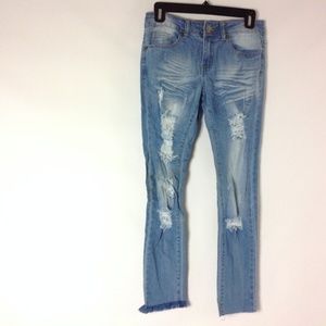 VIP Jeans Women's Jeans Cotton Blend Destroyed 0
